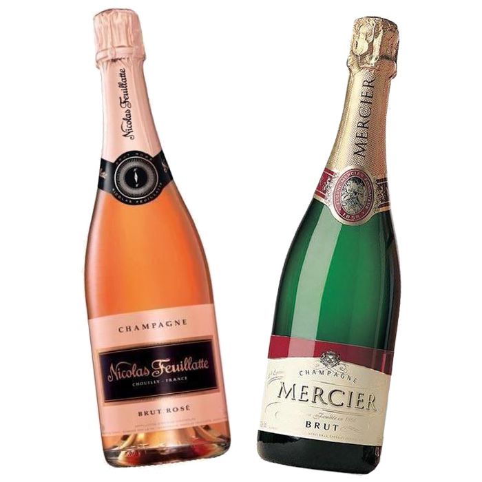 Champagnes Mercier ou Nicolas Feuillate