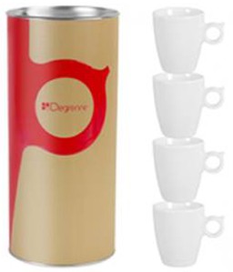 Guy Degrenne Coffret Tube 4 tasses expresso