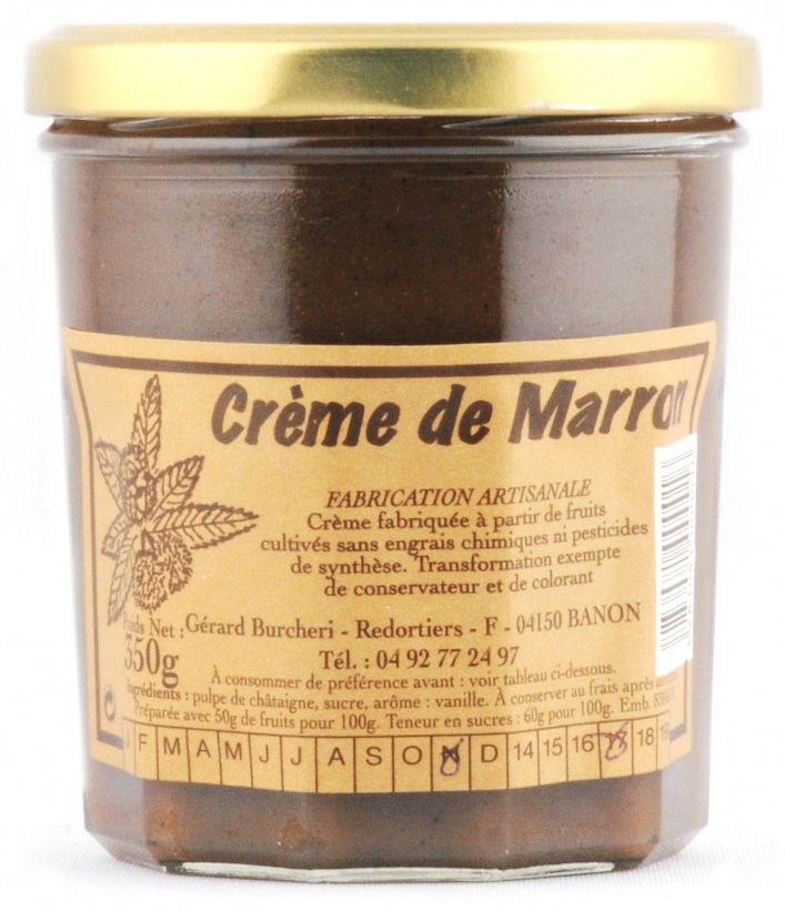 Crème de marrons 350gr, livraison comprise.